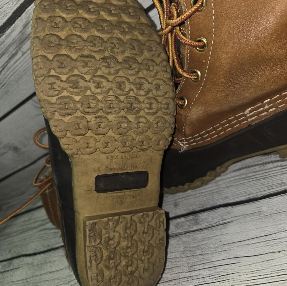 Vintage L.L. Bean 6” Bean Boots Duck Boots Womans Size 8 Made In Maine USA